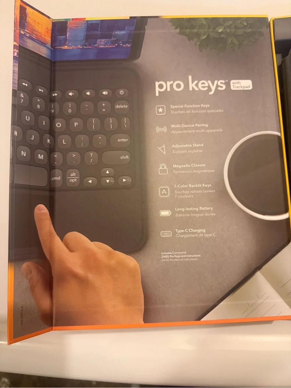 ZAGG Pro Keys Wireless Keyboard Case for Apple iPad Air 10.9